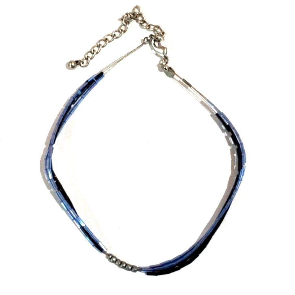 Chico's Silver Multi Strand Multicolor Beads Necklace - Women's Fashion Jewelry - Picture 3 of 11